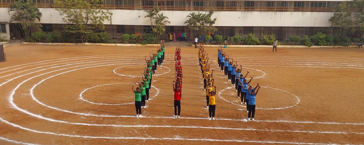 Students at Sports Day